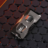 1pc Dual Flame Lighter With Adjustable Soft Flame And Jet Flame Butane Lighter Cycle Inflation Windproof Lighter Suitable For Aromatherapy Camping Men's Gift Box Packaging Father's Day Gift (Excluding Fuel)