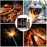 10000 Permanent Matchstick Strike Set 2 PCS/SET Matchsticks with Gift Box Permanent Lighter Matchstick Keychain Lighter Kerosene Refillable Flint Lighter, Christmas and Birthday Gifts, Father's Day Gift (excluding Fuel)