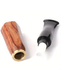 Cowinsky Wooden Cigarette Holder with Metal Interface Set of 4 Handmade from Natural Wood