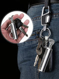 2pcs/Set Permanent Match Lighter With Keychain, Waterproof Forever Lighter Matches Can Strike More Than 10000 Times, Emergency Lighter For Outdoor Adventure Camping BBQ EDC Gear