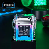Rechargeable Dual Arc Plasma Lighter - Windproof, IP56 Water Resistant, COB Light, Futuristic Mech Design Gift Box for Men Women Birthday Father's Day