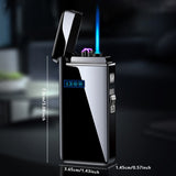 1PC Dual USE USB Electric Arc Lighter, Windproof Flameless Jet Torch Flame Lighter Electric Dual Plasma Arc Lighter Refillable Butane Gas, For Outdoor Camping, Christmas Birthday Gifts For Men Women Him Her Dad(Without Gas)