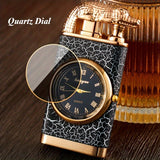 1PC New Creative Metal Windproof Crocodile Lighter Blue Flame Butane Gas Quartz Dial Lighter Turbo Torch Direct Charge Men's Gift