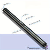 2pcs/set USB Rechargeable Lighter Windproof Flameless Electric Lighters for Candle BBQ Camping Birthday Fireworks, Portable Kitchen Igniter
