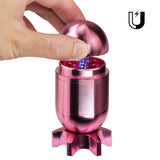 1pc Premium Tobacco Spice Manual Grinder - Guided Missile Shaped, No Electricity Required, Gift for Parents, Portable Outdoor Tools