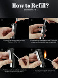 10 Pcs/Set Waterproof Match Stick Lighter, Permanent Match Lighters, Forever Matches Flint Keychain Emergency Survival Tools For Outdoor Camping Campfire