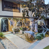 20pcs Cobwebs Decor With 40pcs Frightening Fake Spiders Haunting Webbing For Haunted House, Bar, Room, Can Covers 861 Sqft Spider Web Outdoor Halloween Transformation