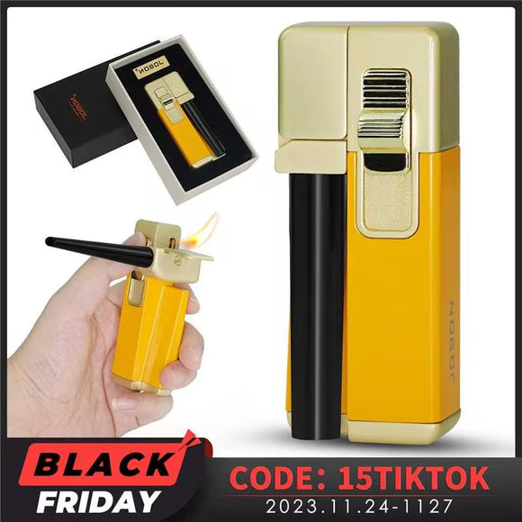 Lafagiet Lighter with Pipe, 2-in-1 Lighter with Gift Package