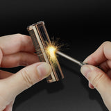 10000 Permanent Matchstick Strike Set 2 PCS/SET Matchsticks with Gift Box Permanent Lighter Matchstick Keychain Lighter Kerosene Refillable Flint Lighter, Christmas and Birthday Gifts, Father's Day Gift (excluding Fuel)