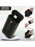 20 Stück Kapazität Regular Slim Zigarettenetui Box mit USB-Feuerzeug 100mm Größe wasserdicht feuchtigkeitsbeständig Zigarettenhalter austauschbar Wolfram Zündung