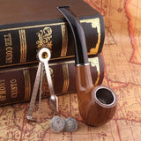 15pcs/ set Resin Tobacco Pipe Set, Good Quality Smoking Pipe with Pipe Tools Durable Cigarettes Cigar Pipes - Useful Crafts