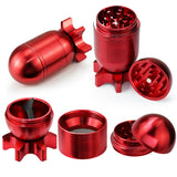 1pc Premium Tobacco Spice Manual Grinder - Guided Missile Shaped, No Electricity Required, Gift for Parents, Portable Outdoor Tools