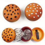 4-Layer Metal Burger Spice Herb Grinder, Creative Cute Burger Manual Tobacco Crusher, Suitable for Kitchen Daily Use, Great Xmas Christmas Day Gifts Idea Gift for Women Men Friend