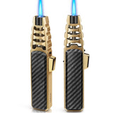 1PC Household Powerful Flame Cooking Lighter Refillable Butane Lighter, Safety Gas Lighter Adjustable Flame Cooling Lighter Suitable For Candles, Camping, BBQ, Kitchen, Men's Gifts, Father's Day Gifts (Gas Free)