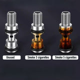 1pc Reusable Cigarette Filter, PU Leather Coating, Stylish & Elegant, Washable Cigarette Mouthpiece Tips To Reduce Tar And Smoke Stains, With Gift Box Packing For Dad, Mom, Husband, Wife, Men, Women