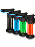 4 Pieces/Set Gas Butane Torch Lighter, Powerful Windproof Jet Flame Lighters, Butane Gas Refill, With Safety Lock, Mini Torch Lighters For Candle, Kitchen, Outdoor BBQ Camping Stove Firework (Gas Not Included)