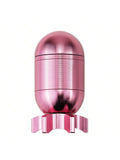1pc 4-Layer Missile Shape Tobacco Grinder,  1.5" Inches Cute Aluminum Alloy Spice Grinder, 40mm Cigarette Herb Metal Manual Grinder, Kitchen Accessories With Cleaning Brush For Kitchen