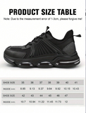 Safety Shoes For Men, With Air Cushion Puncture Resistant Sole, Steel Toes, Breathable Mesh Upper, Lightweight Athletic Sneaker Shoe