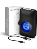 Lafagiet 19PCS Kapazität Zigarettenetui mit USB elektrisches Feuerzeug für 84mm normale Größe, LED-Bildschirm, Rose rot magnetische Art Zigarettenschachtel Lagerung Geschenke für und Frauen Cool Zigarettenhalter