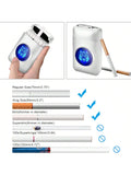 Lafagiet 19PCS Kapazität Zigarettenetui mit USB elektrisches Feuerzeug für 84mm normale Größe, LED-Bildschirm, Rose rot magnetische Art Zigarettenschachtel Lagerung Geschenke für und Frauen Cool Zigarettenhalter