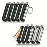10 Pcs/Set Waterproof Match Stick Lighter, Permanent Match Lighters, Forever Matches Flint Keychain Emergency Survival Tools For Outdoor Camping Campfire