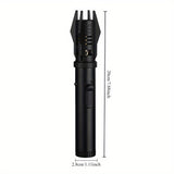 1 Pc Storm Lighter, Windproof Jet Lighter, Long Stick Jetflame Lighter, Refillable Butane Torch Lighter With Safety Lock And Adjustable Red Flame For Brulee, Candle, Barbecue, Baking, Gifts For Men (Butane Not Included).