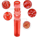 1 Pc Black Mini Manual Plastic Spice Herb Grinder With Cone Holder, 3-Layer Cone Roller