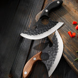 2PCS Multifunctional Small Machete Set With Leather Knife Cover, Ergonomic Handle, Meat Cleaver, Boning Knife, Camping Knife, For Camping, Hiking, Barbecue, Outdoor Activities, Gifts Ideas For Men And Women