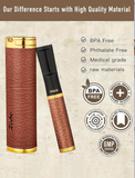 1pc Reusable Cigarette Filter, PU Leather Coating, Stylish & Elegant, Washable Cigarette Mouthpiece Tips To Reduce Tar And Smoke Stains, With Gift Box Packing For Dad, Mom, Husband, Wife, Men, Women