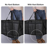 2pcs/Set XXXL Large Black Insulated Food Delivery Bag L23xW14*H15" With Removable Hard Bottom Board For Catering Grocery, Doordash, Picnic