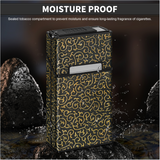 Classic Retro Full Pack Cigarette Case With USB Coil Lighter Suitable For 100's 100mm King Size Cigarettes Moisture-Proof Pressure Resistant Cigarette Storage Box Men's Women's Cigarette Accessories Christmas Gift Commemorative Day Gift Father's Day Gift