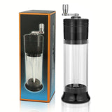 5-In-1 Rainbow Alluminum Metal Manual Spice Grinder With A Foldable Hand Crank, With Cone Londer, Multifunctional Joint Rolling Machine, Cleaning Brush, Easy To Push Button