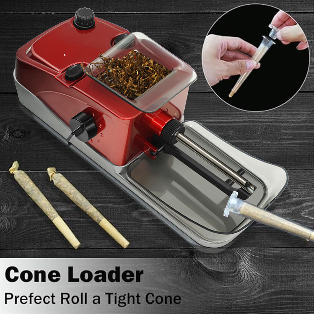 2-in-1 Automatic Electric Cone Filling Loader & Cigarette Rolling Mach ...
