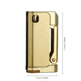 1PC Retro Trench Lighter, Classic Soft Flame Lighter, Mechanical Press Ignition Kerosene Oil Lighter, Heavy-Duty Old-Fashioned Lighter With Gift Box, Men's Exquisite Christmas Gifts Ideas Father's Day Gift For Men Dad