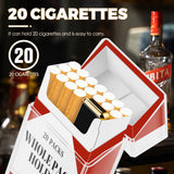 2PCS/SET Cigarette Case With Electric Rechargeable Lighter For 84mm, Moisture Proof, Transparent Cigarette Holder Case, Fashion Smoking Set Gift For Men Women