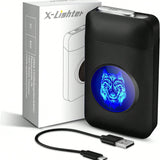 Lafagiet 19PCS Kapazität Zigarettenetui mit USB elektrisches Feuerzeug für 84mm normale Größe, LED-Bildschirm, Rose rot magnetische Art Zigarettenschachtel Lagerung Geschenke für und Frauen Cool Zigarettenhalter