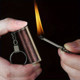 2 Pcs/Set Waterproof Permanent Lighters Flint Match Igniters Permanent Match Striking Set Can Be Reused 10000 Times For Emergency Igniters Suitable For Outdoor Camping Father's Day Gift For Men Dad