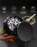 1 Piece 2.5 Inch Hand Grinder, 4-Layer Aluminum Alloy 2.5 Inch Metal Grinder With 34 Sharp Diamond Teeth For Grinding More Dry,,