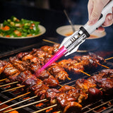 1 Pc Storm Lighter, Windproof Jet Lighter, Long Stick Jetflame Lighter, Refillable Butane Torch Lighter With Safety Lock And Adjustable Red Flame For Brulee, Candle, Barbecue, Baking, Gifts For Men (Butane Not Included).