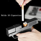 Lafagiet 2023 Gun Shape Cigarette Case with Torch Lighter