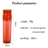 1 Pc Black Mini Manual Plastic Spice Herb Grinder With Cone Holder, 3-Layer Cone Roller