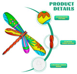 4Pcs Dragonfly Wall Decoration Outdoor Garden Fence Art Living Room Bedroom Hanging Decoration Home Crafts Gifts Wall Decoration Iron Pendant Decoration