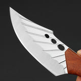 Pocket Knife 2PCS/SET Stainless Steel Sharp Kitchen Carving Knife Vegetable Knife Fruit Knife Kitchen Camping Barbecue Cutting Knife Multi purpose Straight Knife Outdoor Enthusiast Gift, Father's Day Men's Gift Dad