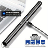2pcs/set USB Rechargeable Lighter Windproof Flameless Electric Lighters for Candle BBQ Camping Birthday Fireworks, Portable Kitchen Igniter