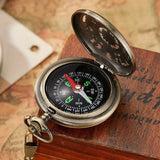 2pcs/Set Gold & Silver Vintage Engraved Flip Compass Pocket Watch, Retro Metal Portable Compass Survival Tool, outdoor Camping Cycling Hiking Navigation Survival Equipment