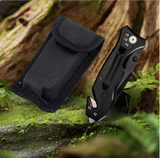 1 PC Portable Pocket Knife Multifunctional Outdoor Tactical Knife Suitable For Camping Hiking Kitchen Outdoor Survival Exploration Hunting Crisis Situations Fruit And BBQ Cutting Father's Day Gift For Men Dad