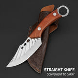 Pocket Knife 2PCS/SET Stainless Steel Sharp Kitchen Carving Knife Vegetable Knife Fruit Knife Kitchen Camping Barbecue Cutting Knife Multi purpose Straight Knife Outdoor Enthusiast Gift, Father's Day Men's Gift Dad