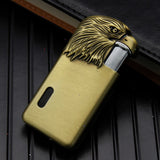 American Eagle Windproof Jet Flame & Soft Flame Lighter Refillable Butane Gas Torch Lighter Dual USE For Both Outdoor Camping Campfire Ignition Birthday Christmas Gifts For Men Women Him Her Dad Friend (No Gas)