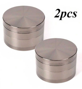 2pcs 1.6" 4 Layers Zinc Alloy Herb Grinder Multifunctional Crusher Premium Manual Spice Grinder Herb Herbal Mill Kitchenware Essential Perfect For Grinding Spices Herbs
