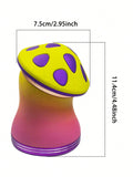 1 Pcs Mushroom Zinc Alloy Grinder, 4-Layer Hand Grinder, Accessories Christmas Birthday Gifts For Father Mom For Him, Her, Women, Mother's Day Flowers For Men, Personalized Gifts For Mom, Last Minute Gifts, Mother's Day Ideas, Mother Sunday Gifts,